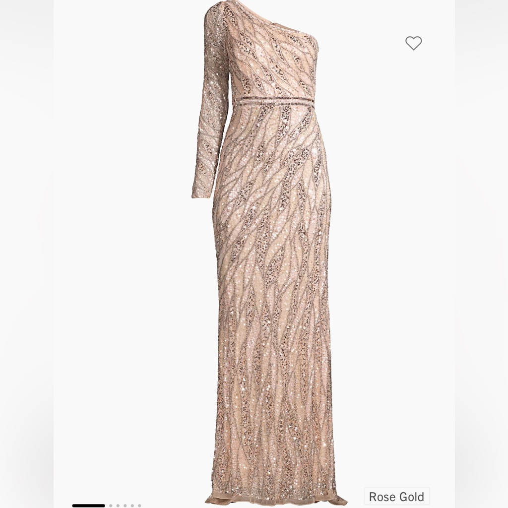 Mac Duggal One Shoulder Sequin Gown